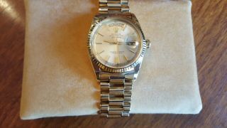 Mens Rolex Day - Date President Solid 18K Yellow Gold Oyster Perpetual Watch. 2