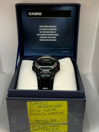 Casio Gw - M850 G - Shock Men Black Resin Digital Quartz Pre - Owned Watch E45