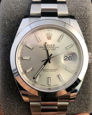 Rolex Datejust 41 126300 Silver Dial Box And Paperwork 2018
