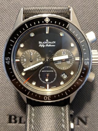 Blancpain Fifty Fathoms Bathyscaphe flyback chronograph 43mm Box and Papers 2