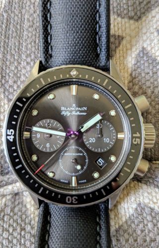 Blancpain Fifty Fathoms Bathyscaphe flyback chronograph 43mm Box and Papers 3
