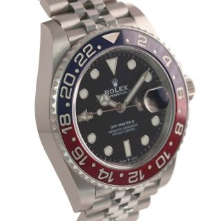 2019 PAPERS Rolex GMT Master II PEPSI Red Blue Ceramic 126710 BLRO Watch 5
