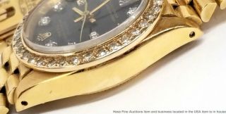 Rolex President Datejust 18k Gold 6917 Diamond Bezel Dial Box Papers Tags 11
