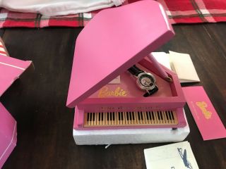 Barbie Solo In The Spotlight Fossil Watch With Pink Grande Piano Case 1995 Mib