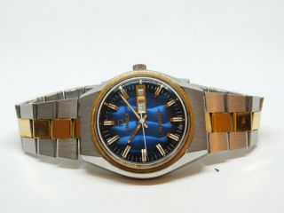 Vintage Rare Timex Q A Cell All Stainless Steel Quartz Analog Men 