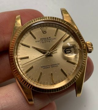 1964 Vintage Rolex 18k Gold Oyster Perpetual Date Ref.  1503
