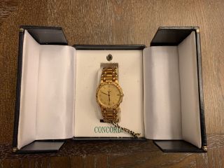 Concord Saratoga 18KT Gold Men ' s Watch With Diamond Bezel 2