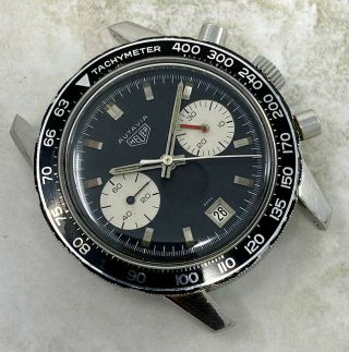 Vintage Heuer Autavia Chronograph Wristwatch Ref.  7863C Dato 40mm Steel Val 7732 2