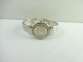 Sterling Silver Ecclissi Two Tone Watch 6 " Cond.
