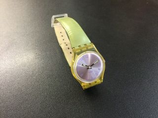 Ladies Swatch Watch With Leather Strap
