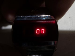 vintage Pulsar Elektronika 1 First Russian USSR Digital Red LED Wrist Watch 0108 6