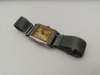 Vintage Mens Art Deco Swiss Made Mechanical Watch -
