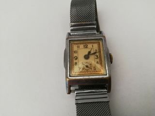Vintage Mens Art Deco Swiss Made Mechanical Watch - 2