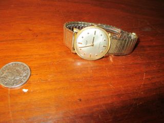 Accurist 21 Jewel Vintage Hand Wound Gold Plated Gents Watch