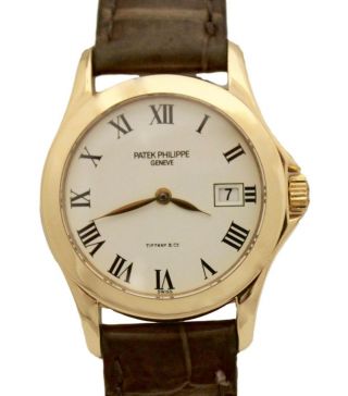 Ladies Patek Philippe Calatrava 4906 18k Yellow Gold 28mm Quartz Watch