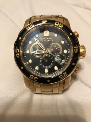 Invicta Pro Diver 0072 Wrist Watch For Men (watch Is Dead And Does Not Work)