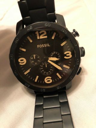 Fossil Nate Jr1356p Wrist Watch For Men (watch Is Dead And Does Not Work)