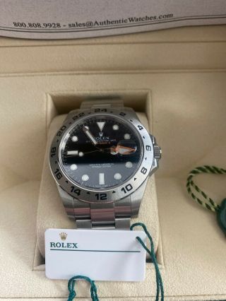 Rolex M216570 - 0002 Explorer II Oyster Auto Men’s Watch - Black/Silver SY406205 6