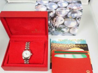 Diamond Dial Ladies Rolex Watch Rolex Oyster Perpetual Date Wristwatch 4