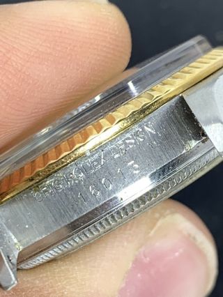 Rolex Datejust Auto 36mm Steel Yellow Gold Mens Jubilee Bracelet Watch 16013 Nr 8
