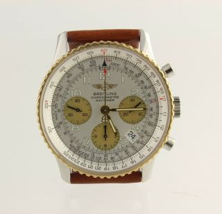Breitling Navitimer D23322 Stainless 18kt Automatic 41mm Watch Box Chronograph