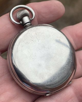 A GENTS VERY GOOD QUALITY CASED SOLID SILVER “J.  W.  BENSON” POCKET WATCH,  1934/5. 11