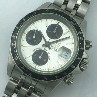 Tudor Automatic Chronograph Ref 79260 40 Mm Case Refinished Dial From Year 2000