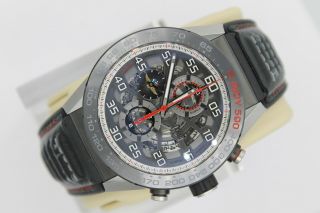 Tag Heuer Black Skeleton Carrera Watch Men CAR2A1D.  FT6101 AUTOMATIC Indy 500 4