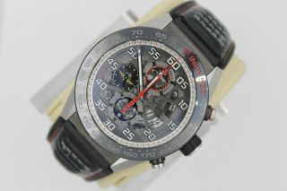 Tag Heuer Black Skeleton Carrera Watch Men CAR2A1D.  FT6101 AUTOMATIC Indy 500 6