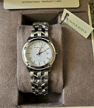 Burberry BU1853 Heritage Women ' s Check Stainless Steel Watch 7