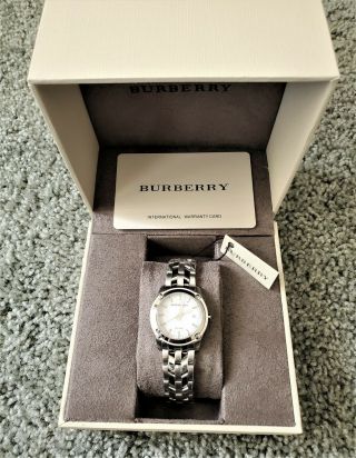 Burberry BU1853 Heritage Women ' s Check Stainless Steel Watch 8
