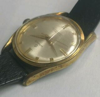 VINTAGE MEN ' S SERVICES 17 JEWELS SWISS MADE MECHANICAL WATCH 3