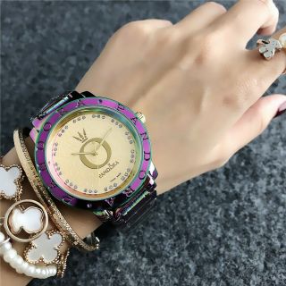 2019 Hot Fashion Stainless Steel Watch Quartz Color Bear Wrist Watch