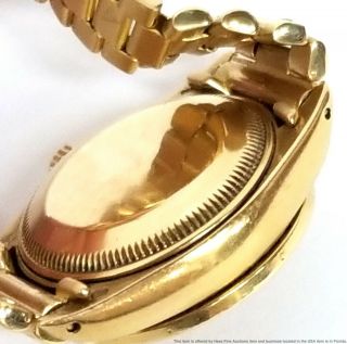 6917 Ladies Rolex President 18k Gold Diamond Bezel Watch Box Tags Booklets 11