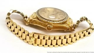 6917 Ladies Rolex President 18k Gold Diamond Bezel Watch Box Tags Booklets 6