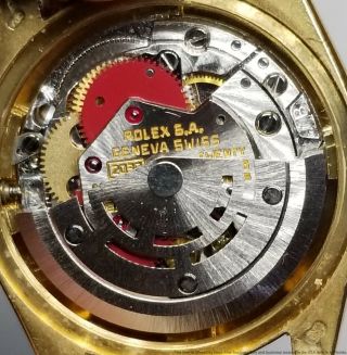 6917 Ladies Rolex President 18k Gold Diamond Bezel Watch Box Tags Booklets 8
