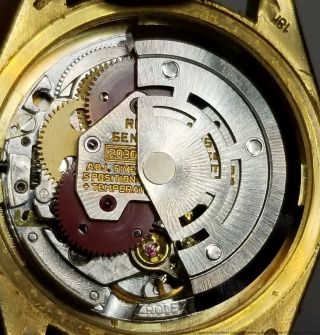 6917 Ladies Rolex President 18k Gold Diamond Bezel Watch Box Tags Booklets 9
