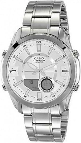 Casio Amw810d - 7a Analog/digital Watch,  World Time,  Alarm,  Timer,  Chrono,  Etc.
