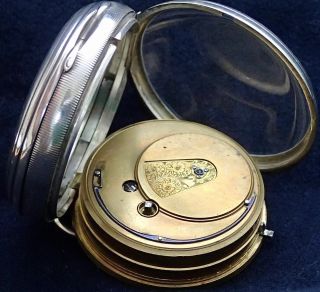 Joseph Beel St.  John`s Chapel Solid Silver Fusee Lever Pocket Watch London 1870 11