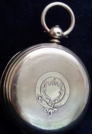 Joseph Beel St.  John`s Chapel Solid Silver Fusee Lever Pocket Watch London 1870 3