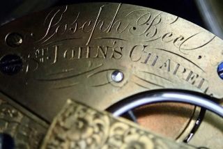 Joseph Beel St.  John`s Chapel Solid Silver Fusee Lever Pocket Watch London 1870 4