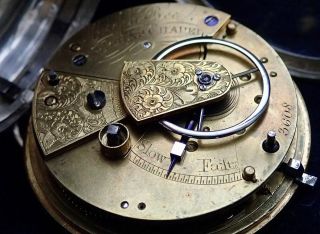 Joseph Beel St.  John`s Chapel Solid Silver Fusee Lever Pocket Watch London 1870 7