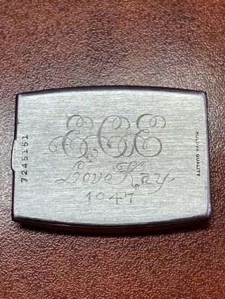 Running Vintage 1940’s Bulova Art deco wrist watch cal 10BC Engraving LOVE 3 2