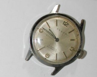 Baylor Baron 17j Automatic Wrist Watch Or Restoration Running