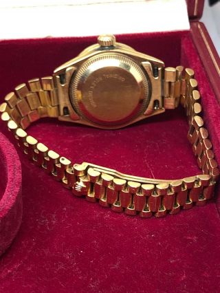 Womens Rolex Datejust 69178 18k Gold Diamond and Sapphire Watch 1986 Box/Papers 7