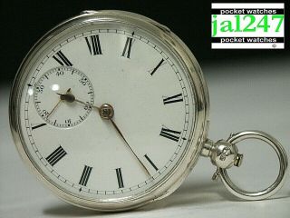 1897,  John Forrest London Maker To The Admiralty.  Chester Silver Pocket Watch