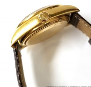 Rolex President Day Date 18038 Diamond Bezel Dial 18k Gold Quickset Watch 5