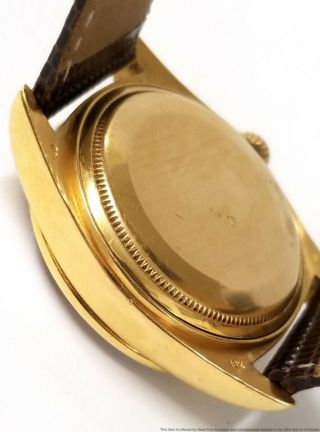Rolex President Day Date 18038 Diamond Bezel Dial 18k Gold Quickset Watch 7