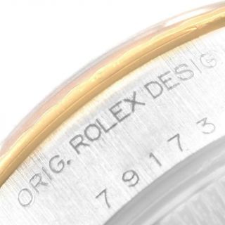 Rolex Datejust Steel Yellow Gold Blue Dial Ladies Watch 79173 6