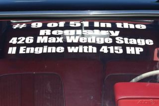 1963 Plymouth Belvedere MAX WEDGE Max Wedge 19